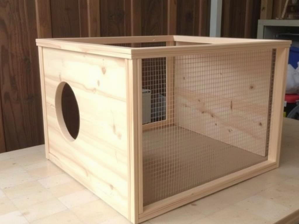 Making cat enclosures:фото